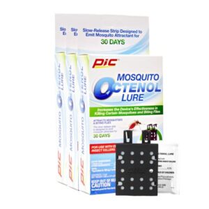 PIC Mosquito Octenol Lure (3 Pack), Attracts Mosquitoes, for Use with Electronic Insect Killers & Traps