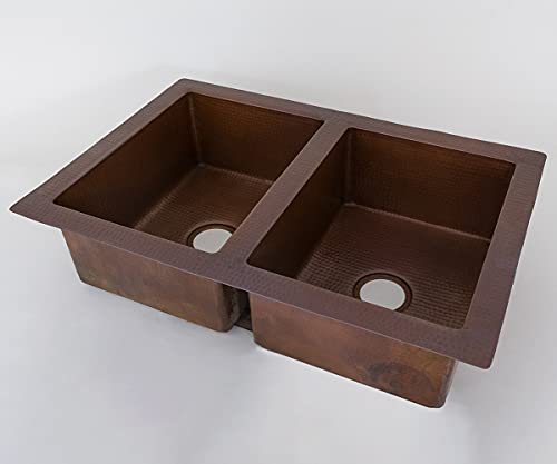 Copper Kitchen Sink 50/50