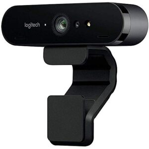 logitech brio ultra hd webcam for video conferencing, recording, and streaming - black