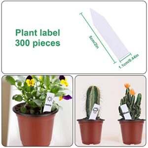 Augshy 250-Pack 4 Inch Plant Nursery Pots Seed Starting Pots Containers with 300 Labels for Indoor Outdoor Usage
