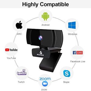 NexiGo N930AF 1080p Webcam with Microphone and Privacy Cover, AutoFocus, Noise Reduction, HD USB Web Camera, for Zoom Meeting YouTube Skype FaceTime, PC Mac Laptop Desktop (Renewed)