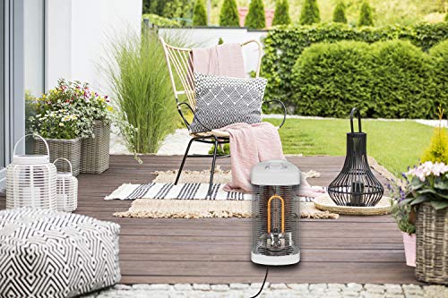 Westinghouse Infrared Electric Outdoor Heater, Oscillating, Radiant Heating with Auto Shut-Off with tip over Protection, Heats all year round, Portable, Waterproof and Dust Resistant, White