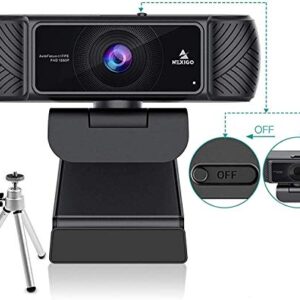 NexiGo 1080P 60FPS Webcam with Software Control and Microphone, AutoFocus, w/Privacy Cover and Tripod, N680P Pro Computer Web Camera for Skype Zoom Teams, Mac PC Laptop Desktop