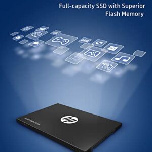 HP S750 512GB SATA III 2.5 Inch PC SSD, 6 Gb/s, 3D NAND Internal Solid State Hard Drive Up to 560 MB/s - 16L53AA#ABA