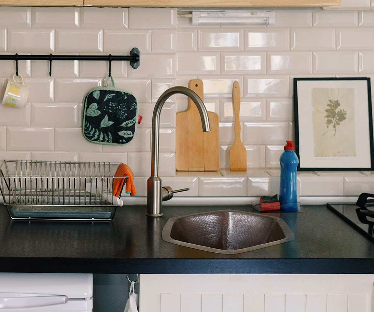 Copper Hexagonal Bar Sink