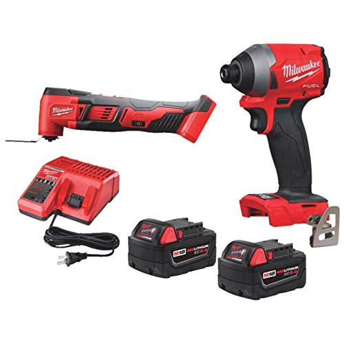 Milwaukee 2853-22MT M18 FUEL Brushless Impact Driver and Multi-Tool Combo Kit