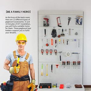 FALPRO 170PCS Pegboard Hooks Assorted | Peg Board Hooks for Hanging Tools - Ideal for Pegboard Organizer