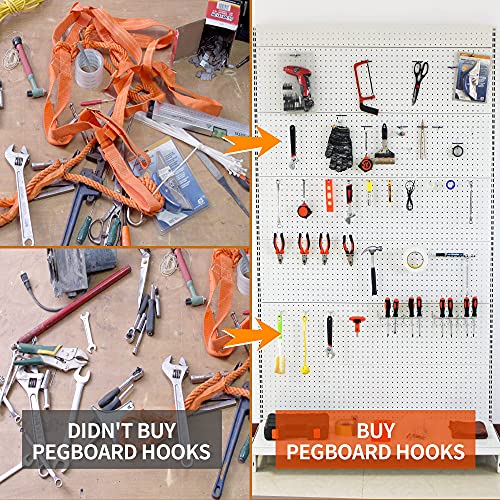 FALPRO 170PCS Pegboard Hooks Assorted | Peg Board Hooks for Hanging Tools - Ideal for Pegboard Organizer