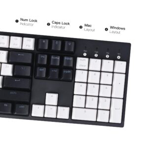 Keychron C2 Full Size 104 Keys Wired Mechanical Gaming Keyboard for Mac Layout, K Pro Brown Switch/White LED Backlight/Double Shot ABS Keycaps/USB C Computer Keyboard for Windows Laptop