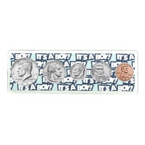 2022 5 coin birth year set in"it's a boy" holder uncirculated