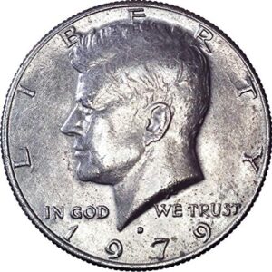 1979 d kennedy half dollar 50c about uncirculated