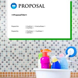 Proposal Pack Janitorial #4 - Business Proposals, Plans, Templates, Samples and Software V20.0