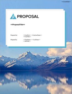 proposal pack outdoors #4 - business proposals, plans, templates, samples and software v20.0