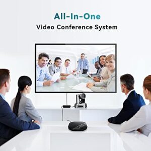 Tenveo Group All-in-One Video Audio Conference Room Camera System 3X Optical Zoom USB PTZ Conferencing Camera Speakerphone Supports Skype Zoom Teams OBS Windows Mac for Business Meeting