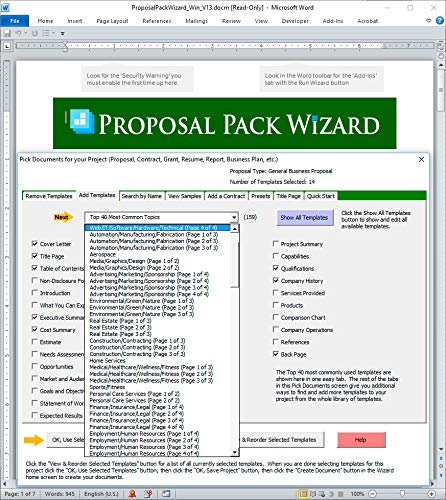 Proposal Pack Skyline #5 - Business Proposals, Plans, Templates, Samples and Software V20.0