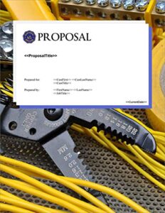 proposal pack electrical #5 - business proposals, plans, templates, samples and software v20.0