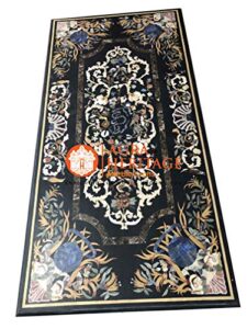 pietra dura marble center dining inlay hallway table top furniture decor | 72"x36" inches