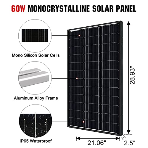 Pumplus MAX | 2000CFM Solar Attic Fan System, Powerful 14in Vent Fan Powered by 60W Solar Panel with Connector for Home Attic, Shed, Greenhouse - DELIVERY IN 2 PARCELS