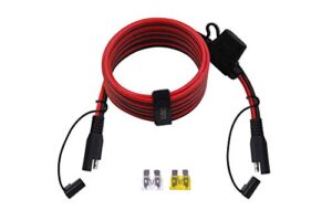 cuzec 8ft/2.44m 14awg sae to sae extension cable quick disconnect wire harness sae connector/sae to sae heavy duty extension cable