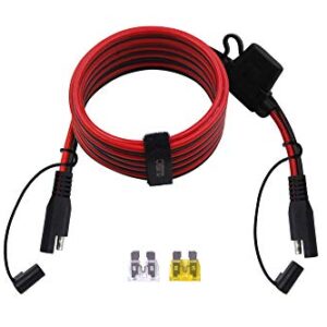 CUZEC 8FT/2.44m 14AWG SAE to SAE Extension Cable Quick Disconnect Wire Harness SAE Connector/SAE TO SAE Heavy Duty Extension Cable