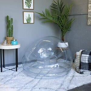 Air Candy Inflatable City Style Chairs Perfect for Indoors & Outdoors (Clear)