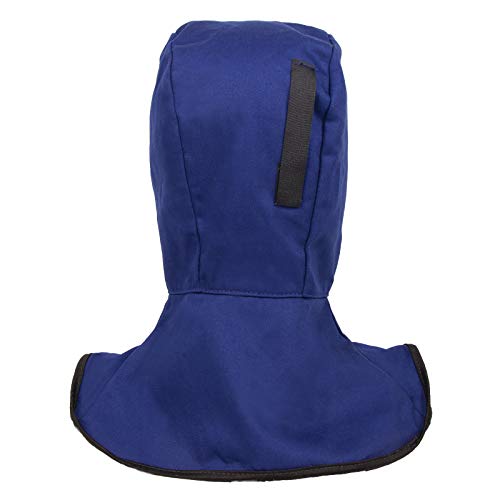 YESWELDER Blue Welding Hood with Neck Shoulder Drape - Welding Caps