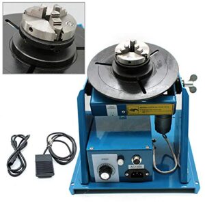 CNCEST Rotary Welding Positioner Turntable Equipment 10KG/5KG Portable Welder Positioner Turntable Machine Chuck Annular Weld