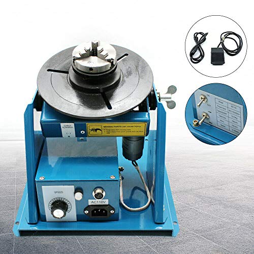 CNCEST Rotary Welding Positioner Turntable Equipment 10KG/5KG Portable Welder Positioner Turntable Machine Chuck Annular Weld