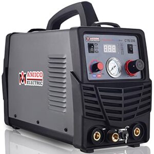 amico cts-200b, professional 200a hf-tig, 200a stick arc welder & 50a plasma cutter, compatible foot pedal: fp515-1k