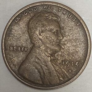 1914 s lincoln wheat penny average circulation penny vf-xf