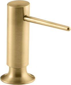 kohler contemporary soap lotion dispenser, kitchen sink faucet, k-1995-2mb, brushed modern brass