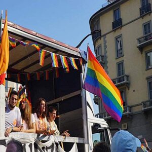 Progress Pride Rainbow Flag 3x5 Outdoor All Inlcusive Progressive Pride 100D Bisexual LGBTQ Non Binary Lesbian Gay Transgender Prides Proculsexual Flags