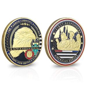 atsknsk first responders hero challenge coin american ems police firefighter coin