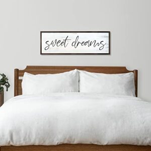 Sweet Dreams Sign over the bed master bedroom Sign decor