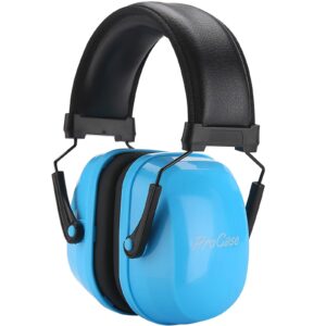 procase kids ear protection, 25db noise reduction earmuffs for children toddler autism sound proof noise cancelling austistic headphones for concert -blue