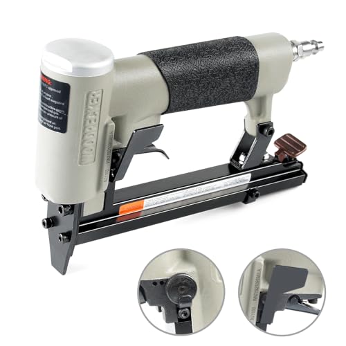 Woodpecker N7116S Pneumatic Continuous Firing Upholstery Stapler, 22 Gauge 71 Series 3/8-inch Crown Staple Gun Fits 3/16-inch to 5/8-inch Length Staples