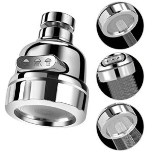 kitchen faucet aerator head 360° rotatable anti-splash faucet sink tap sprayer head replacement, booster shower and water saving tap for kitchen