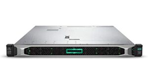 hpe proliant dl360 gen10 rack server with one intel xeon 4214r processor, 32 gb memory, p408i-a storage controller, 1gb 4-port 366flr adapter, 8 small form factor drive bays and one 500w power supply