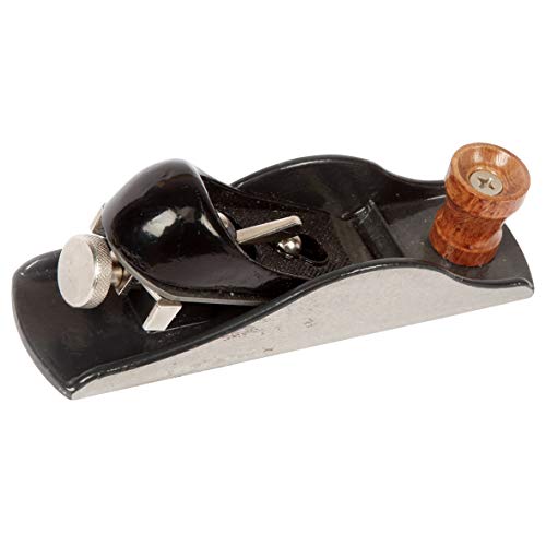 WORKPRO W052002 Block Plane, 1-5/8 In. Wide Blade, Cast Iron Body, Adjustable Cutting Depth, Black (Single Pack)