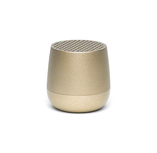 Lexon MINO+ Portable Bluetooth Mini Speaker with HD Sound, Rechargeable and Pairable - Soft Gold