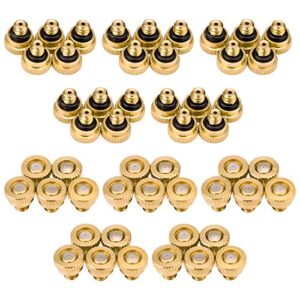 50pcs brass misting nozzles for outdoor cooling system 0.012" orifice (0.3 mm) 10/24 unc