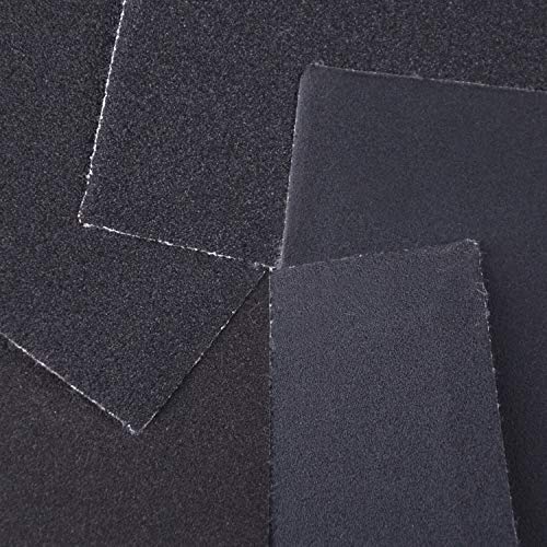 1/4 Sheet Sandpaper Assorted 80/120/180/240/320 Grit Hook & Loop or Clip on Sander Sheets 5.5" x 4.5" Silicon Carbide Sanding Sheets for Wet/Dry Palm Sanders Polishing Accessories, 50PCS…