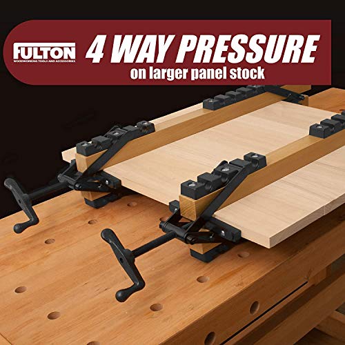 Peachtree Woodworking Supply 2 Pack of 4 Way Pressure Clamps For Clamping Panels - Using Pressure From All Four Directions. Ideal For Woodworkers and Cabinet and Furniture Makers