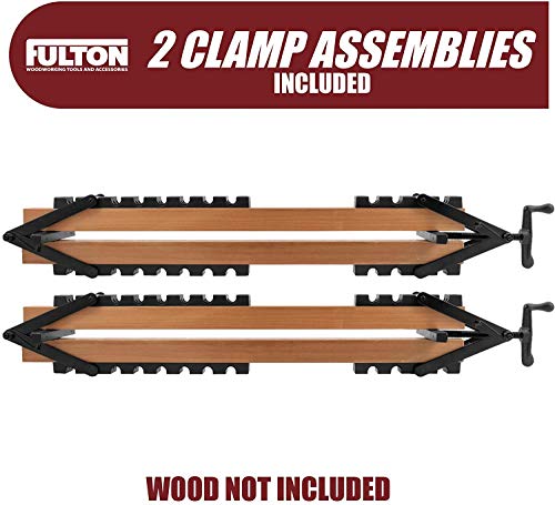 Peachtree Woodworking Supply 2 Pack of 4 Way Pressure Clamps For Clamping Panels - Using Pressure From All Four Directions. Ideal For Woodworkers and Cabinet and Furniture Makers