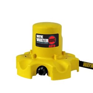 Wayne 57736-WYN1 WWB Waterbug 1/4 HP Auto On/Off Water Removal Tool, Yellow, No Size