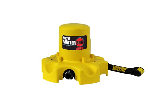 Wayne 57736-WYN1 WWB Waterbug 1/4 HP Auto On/Off Water Removal Tool, Yellow, No Size