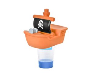 aquaace pirate ship floating pool chlorine dispenser, floater for 3 inch chlorine tablets
