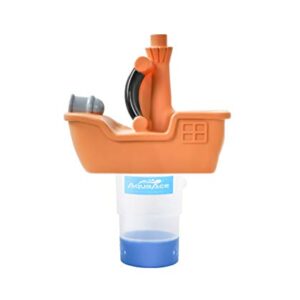 AquaAce Pirate Ship Floating Pool Chlorine Dispenser, Floater for 3 inch Chlorine Tablets