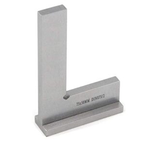 t tulead woodworking square machinist square precosion machinist square engineer square steel carpenter square 75x50mm/2.95"x2",including seat