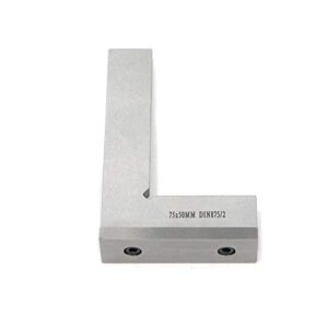 T Tulead Woodworking Square Machinist Square Precosion Machinist Square Engineer Square Steel Carpenter Square 75x50mm/2.95"x2",Including Seat
